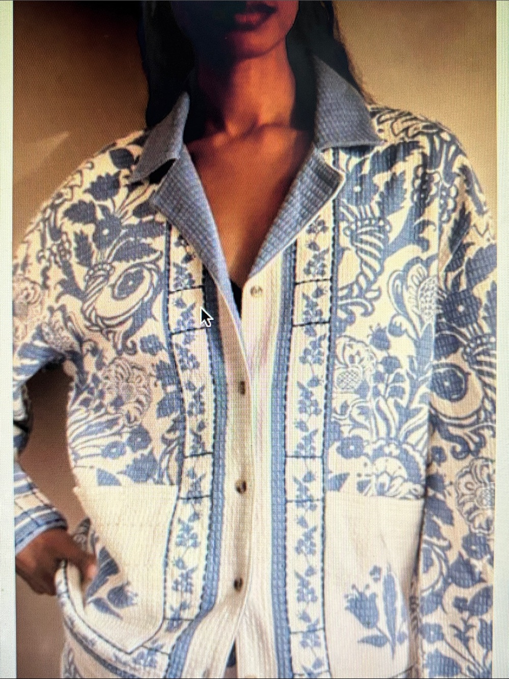 Anthropologie quilted top